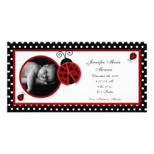 invitación roja del nacimiento de la foto de la ma tarjetas fotográficas 