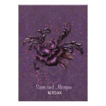 Invitación romántica oscura del boda