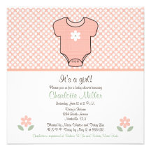 Invitación rosada adorable de la fiesta de bienven