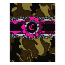invitación rosada de 311-Hott Camo