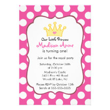 Invitación rosada de la fiesta de cumpleaños de pr
