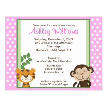 Invitación ROSADA de la postal de la fiesta de bie