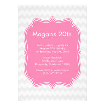 Invitación rosada del cumpleaños de Quatrefoil Che