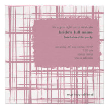 Invitación rosada del fiesta de Bachelorette