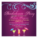 Invitación rosada del fiesta de Bachelorette del t