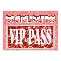 Invitación rosada del fiesta de Bachelorette vip
