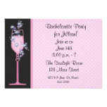 Invitación rosada del fiesta de la bebida