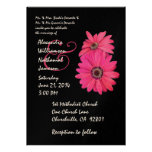 Invitación rosada y negra de la sandía de la marga invitaciones