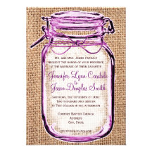 Invitación rústica del boda de la arpillera del ta
