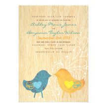 Invitación rústica del boda de la viruta de los pá