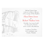 Invitación rústica del boda del granero