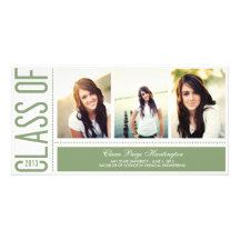 Invitación simplemente fresca de la graduación - s tarjetas fotográficas 