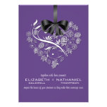 Invitación sin aliento del boda--ciruelo invitaciones