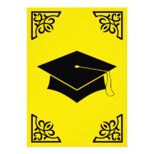 invitación sofisticada del casquillo de la graduac