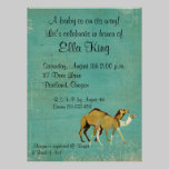 Invitación soñadora del bebé de los camellos invitaciones