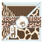Invitación Square_christening del muchacho del saf