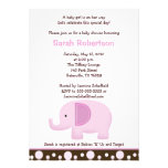 Invitación suave de la fiesta de bienvenida al beb