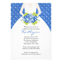 Invitación tBridal de la ducha del invierno de la 