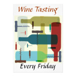 Invitación temática de la botella de vino