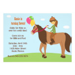 Invitación trasera de la fiesta de cumpleaños del 