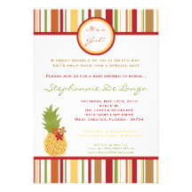 invitación tropical de la fiesta de bienvenida al 