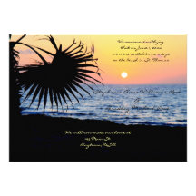 Invitación tropical del boda