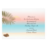 Invitación tropical del fiesta de la playa