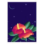 Invitación tropical floral polinesia de las noches