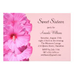 Invitación tropical rosada del cumpleaños