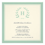 Invitación verde de la clase de la graduación del 