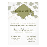 Invitación verde de la fiesta de graduación