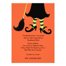 Invitación Witching del fiesta de Halloween de la 