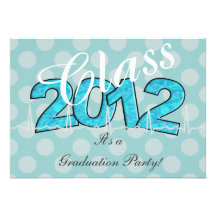 Invitaciones 2012 de la fiesta de graduación de la comunicados personales 