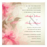 Invitaciones abstractas florales modernas del boda invitacion personalizada