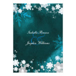 Invitaciones azules y blancas del trullo del invie invitaciones personalizada