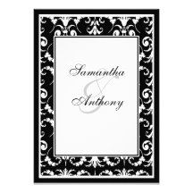 Invitaciones blancos y negros del boda anuncios  