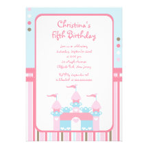 Invitaciones bonitas de la fiesta de cumpleaños de comunicado personalizado