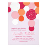 Invitaciones brillantes de sensación del dulce 16 anuncios  