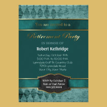 Invitaciones clásicas del fiesta de retiro de Argy invitaciones