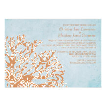 Invitaciones coralinas del boda de playa del naran invitaciones personalizada