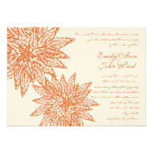 Invitaciones coralinas florales modernas del boda  comunicado personalizado