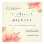 Invitaciones cuadradas florales anaranjadas del bo anuncios  