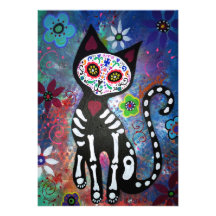 INVITACIONES DE DIA DE LOS MUERTOS CAT INVITACIÓN