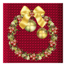 Invitaciones de encargo de la fiesta de Navidad Comunicados Personales