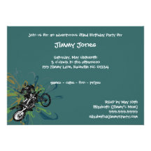 Invitaciones de encargo del fiesta del motorista a invitacion personal 