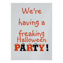 ¡Invitaciones de Halloween de Cutesie! Comunicados Personalizados