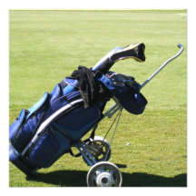 Invitaciones de la bolsa de golf anuncios personalizados