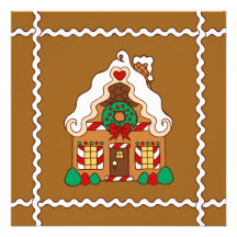 Invitaciones de la casa de pan de jengibre invitación personalizada