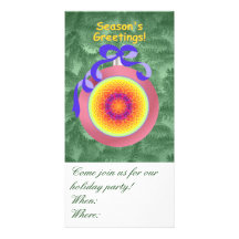 Invitaciones de la celebración de días festivos tarjetas personales con fotos