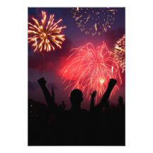 Invitaciones de la celebración de los fuegos artif comunicado